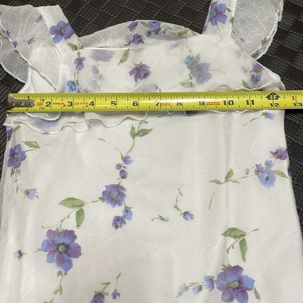 r n kidz white two piece with purple floral design. skirt and top set - Picture 7 of 11